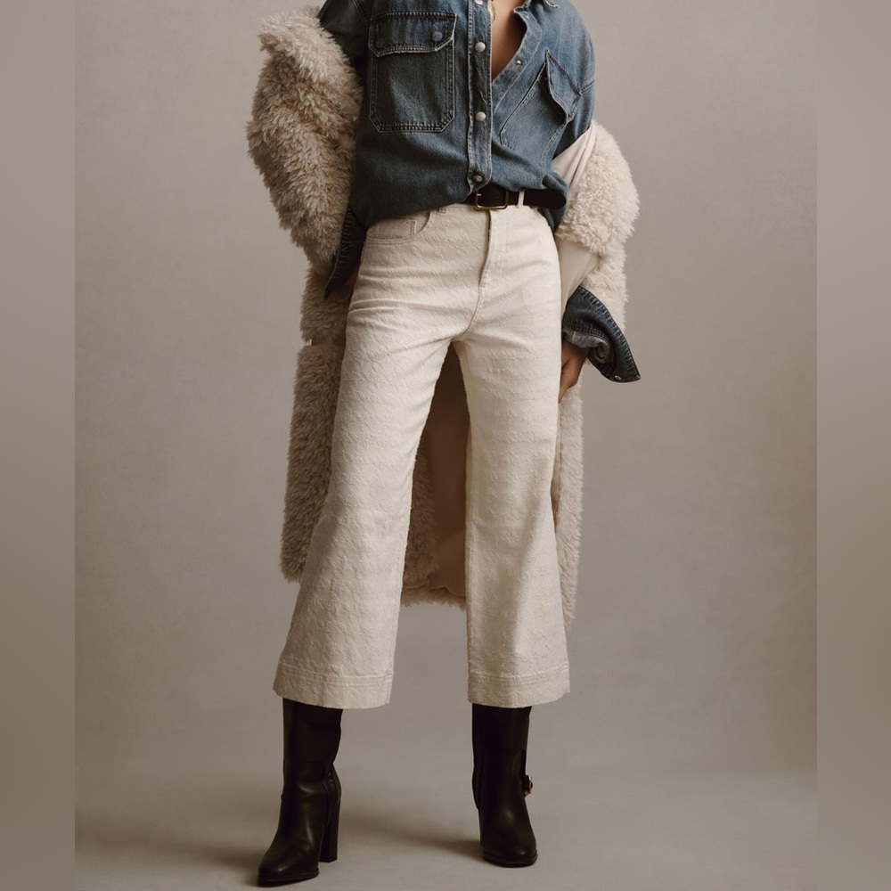 Anthropologie Pilcro The Skipper High-Rise Crop Wide-Leg Jeans- Size 26 and 34